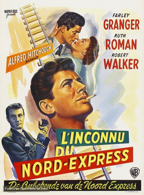Strangers on a Train - Belgian Movie Poster
