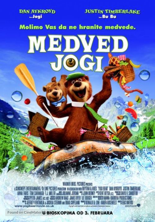 Yogi Bear - Serbian Movie Poster