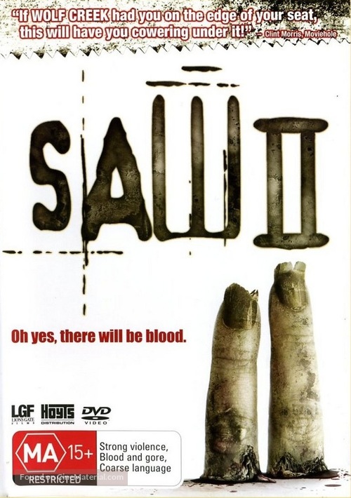 Saw II - Australian DVD movie cover