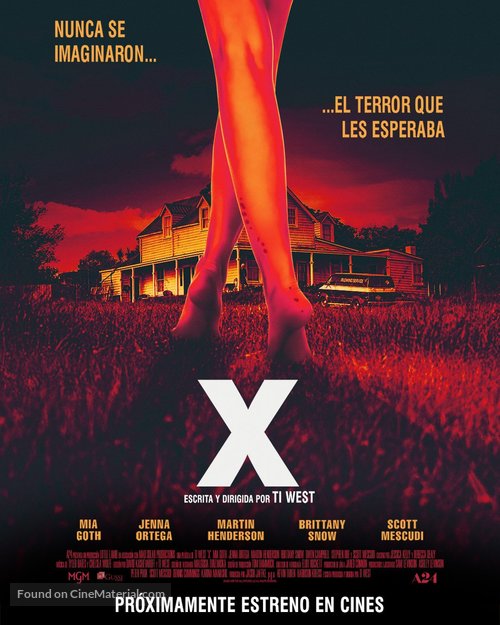 X - Mexican Movie Poster