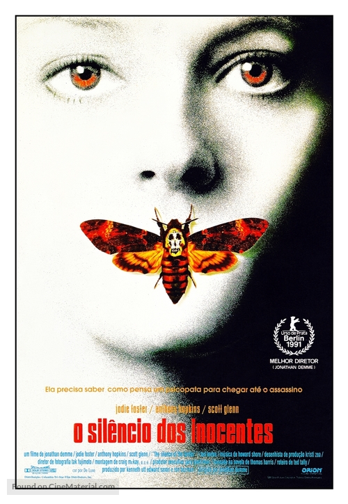 The Silence Of The Lambs - Brazilian Movie Poster