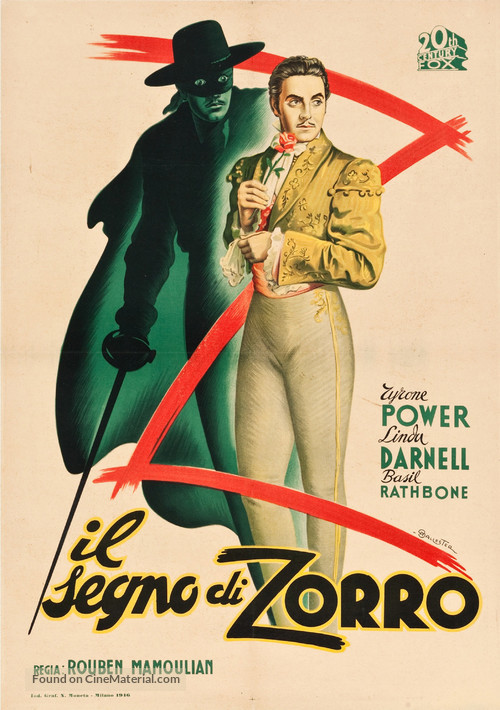The Mark of Zorro - Italian Movie Poster