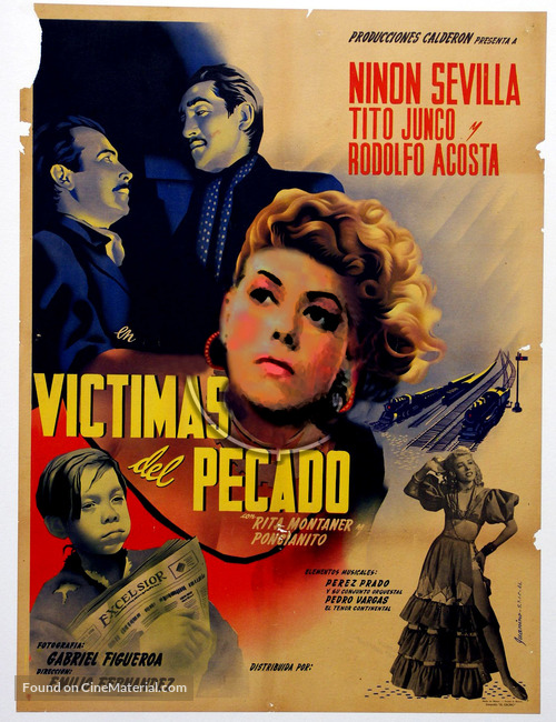 V&iacute;ctimas del pecado - Mexican Movie Poster