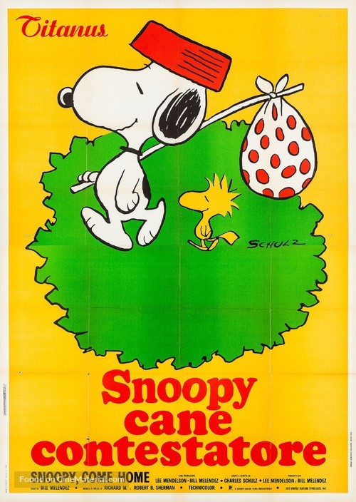 Snoopy Come Home - Italian Movie Poster
