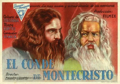 El conde de Montecristo - Spanish Movie Poster