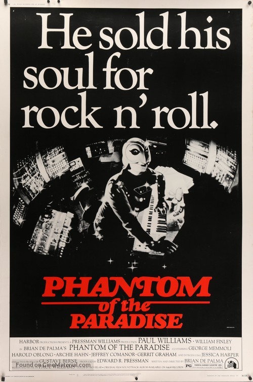 Phantom of the Paradise - Theatrical movie poster