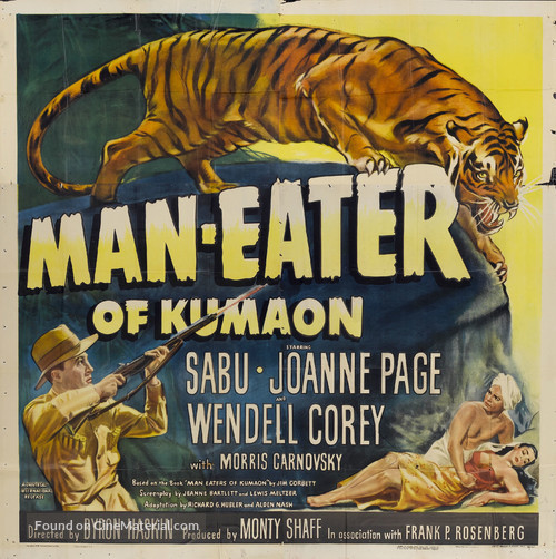 Man-Eater of Kumaon - Theatrical movie poster