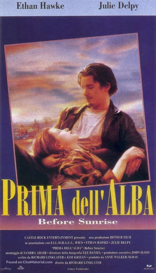 Before Sunrise - Italian VHS movie cover