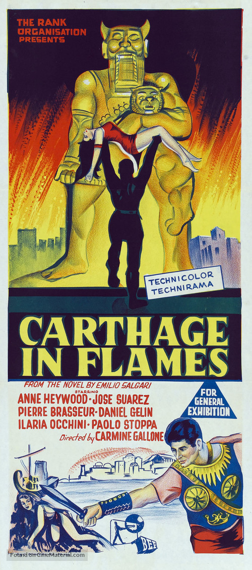 Cartagine in fiamme - Australian Movie Poster