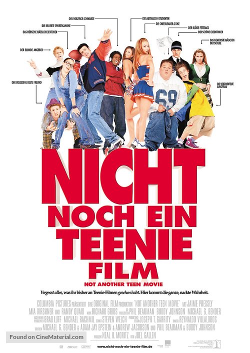 Not Another Teen Movie - German Movie Poster