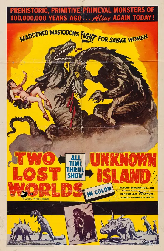 Two Lost Worlds - Combo movie poster