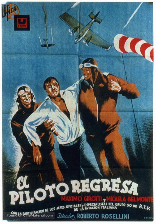 Un pilota ritorna - Spanish Movie Poster