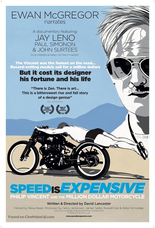 Speed Is Expensive: Philip Vincent and the Million Dollar Motorcycle - British Movie Poster