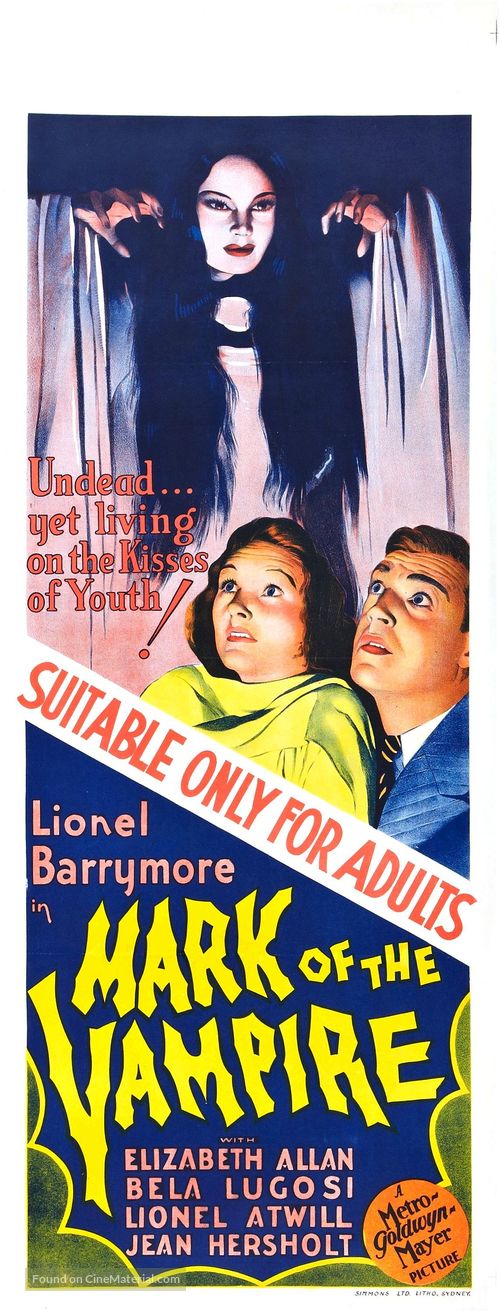 Mark of the Vampire - Australian Movie Poster