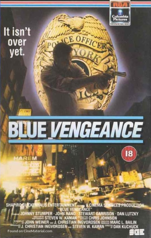 Blue Vengeance - British VHS movie cover