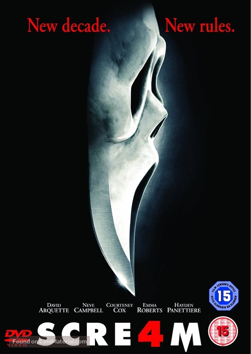 Scream 4 - British DVD movie cover