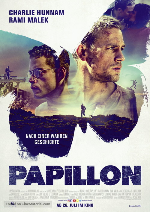 Papillon - German Movie Poster