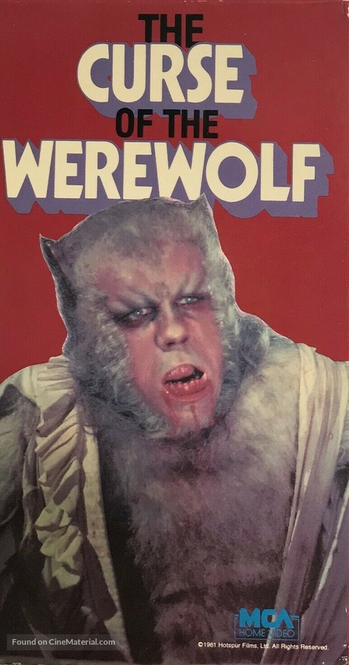 The Curse of the Werewolf - VHS movie cover