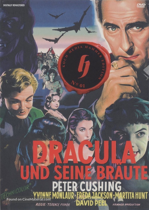 The Brides of Dracula - German DVD movie cover