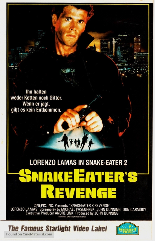 Snake Eater II: The Drug Buster - German VHS movie cover