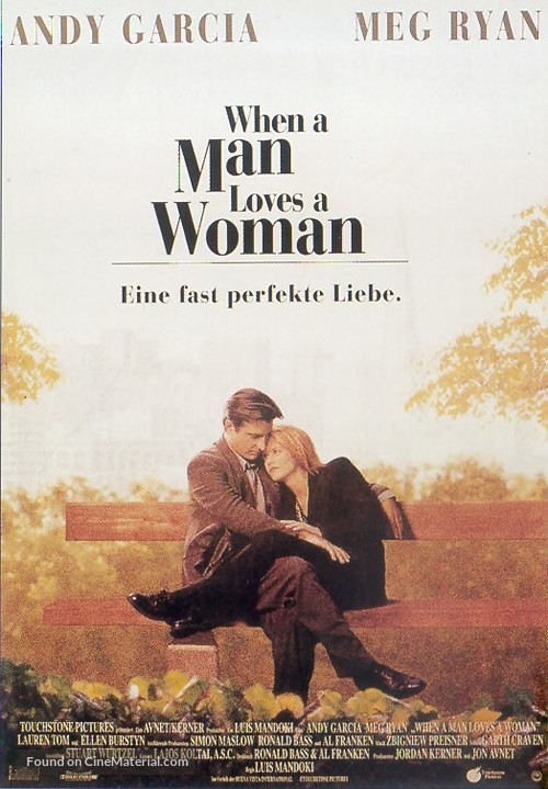 When a Man Loves a Woman - German Movie Poster