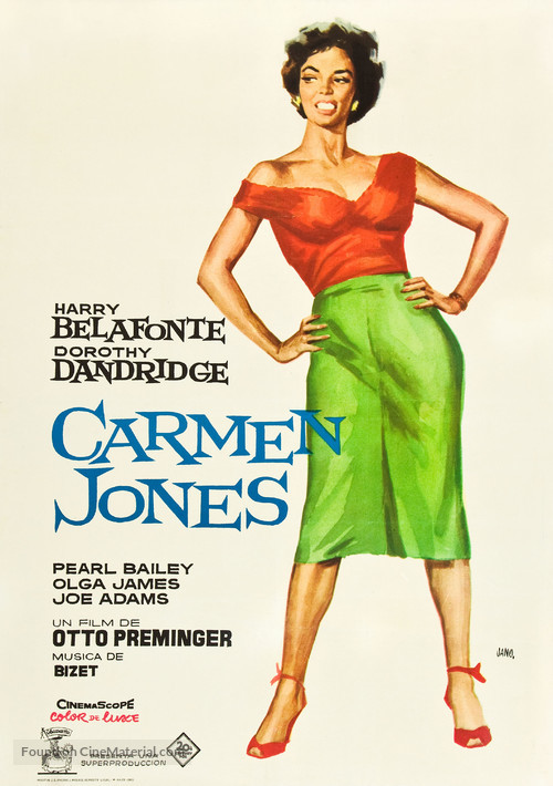 Carmen Jones - Spanish Movie Poster