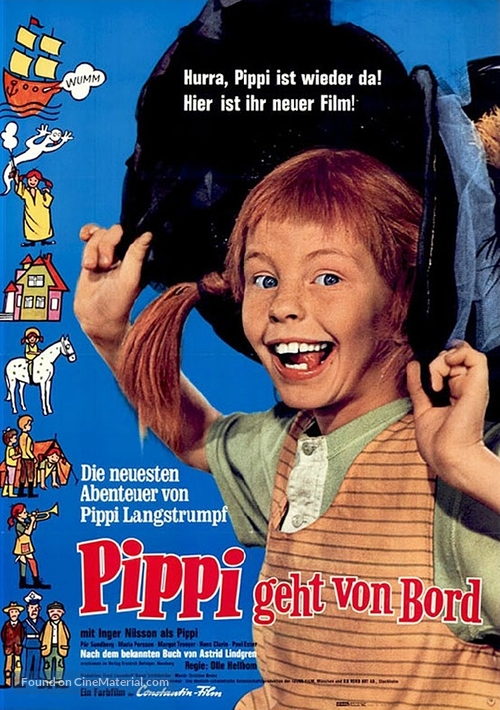 H&auml;r kommer Pippi L&aring;ngstrump - German Movie Poster
