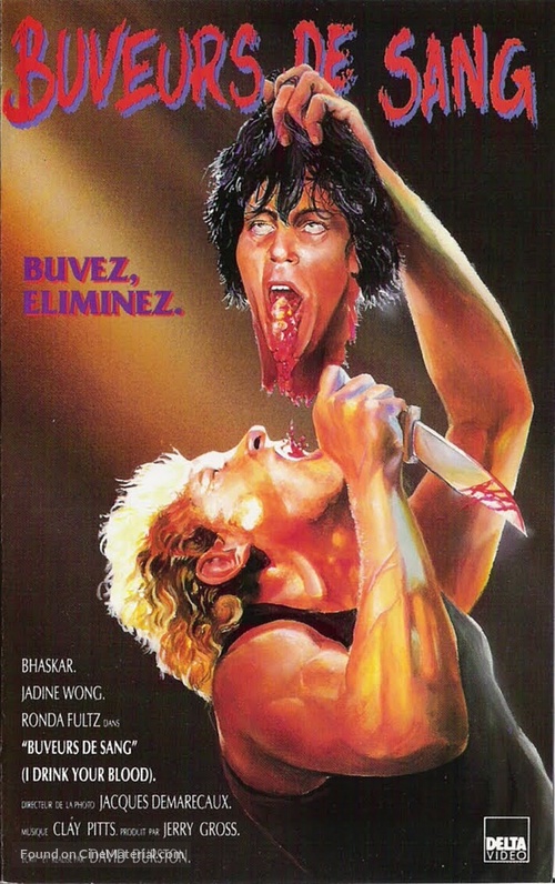 I Drink Your Blood - French VHS movie cover