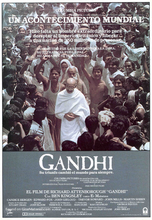 Gandhi - Spanish Movie Poster