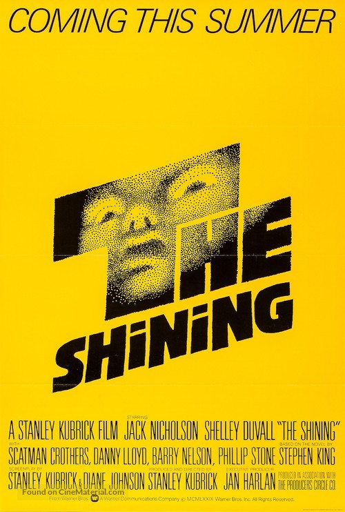 The Shining - British Advance movie poster
