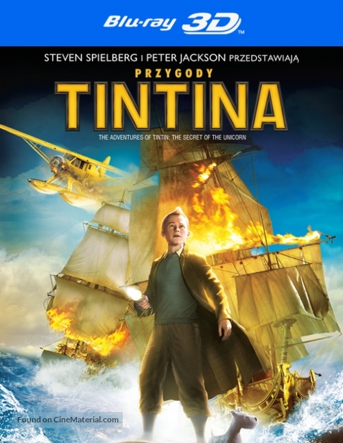 The Adventures of Tintin: The Secret of the Unicorn - Polish Blu-Ray movie cover