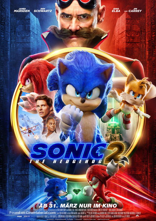 Sonic the Hedgehog 2 - German Movie Poster