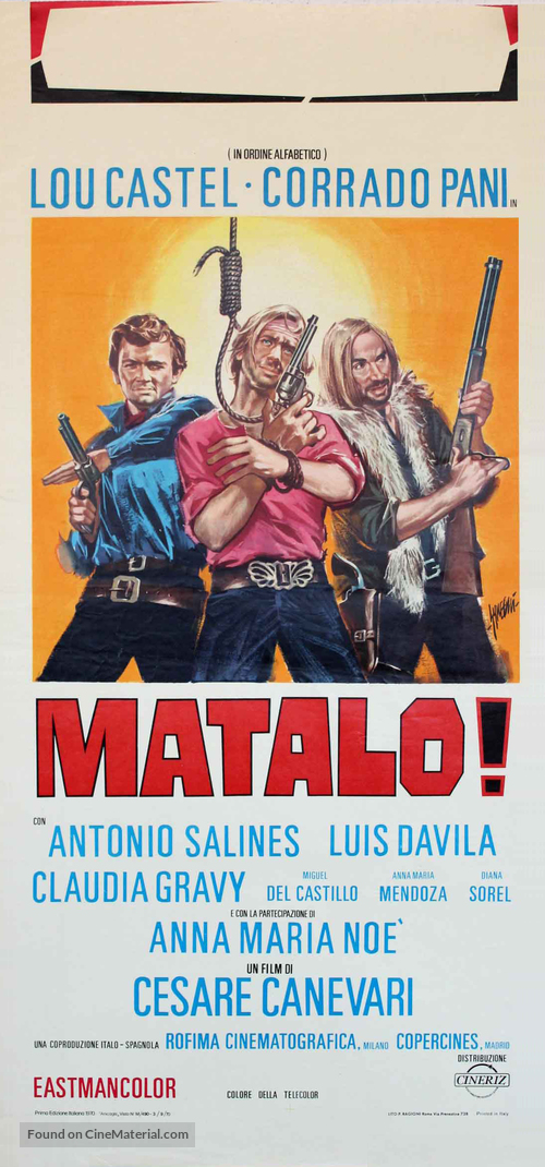 &iexcl;M&aacute;talo! - Italian Movie Poster