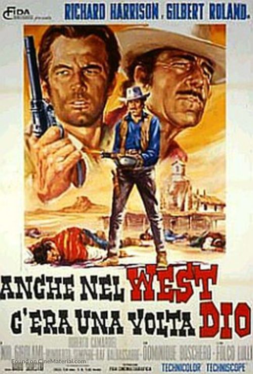 Anche nel west c&#039;era una volta Dio - Italian Movie Poster