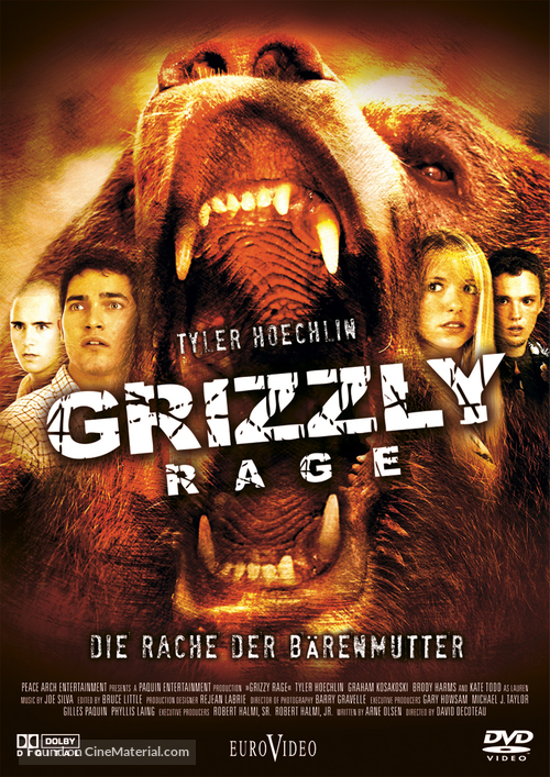 Grizzly Rage - German DVD movie cover