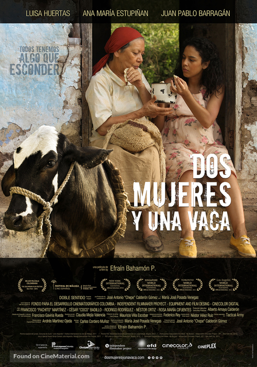 Dos Mujeres y una Vaca - Colombian Movie Poster