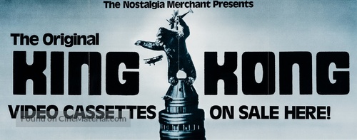 King Kong - Video release movie poster