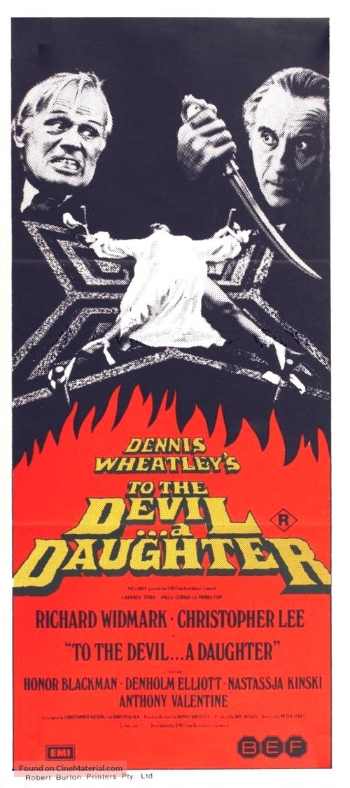 To the Devil a Daughter - Australian Movie Poster