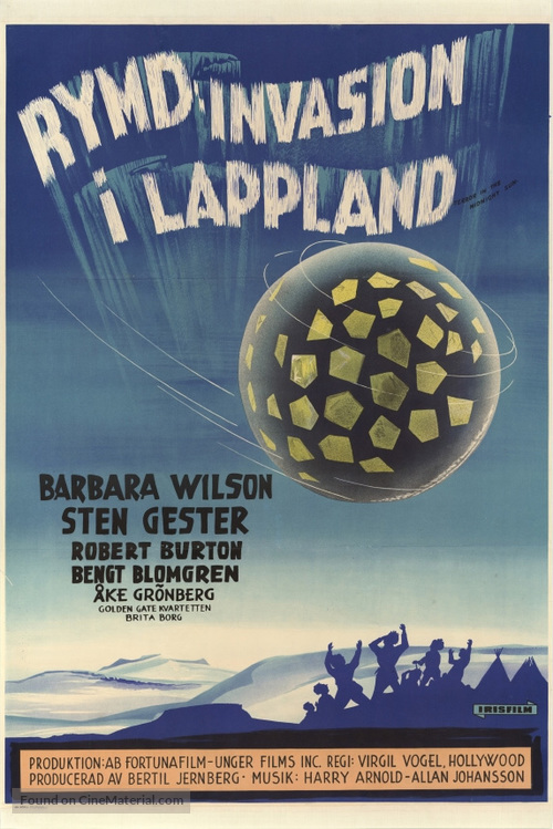 Rymdinvasion i Lappland - Swedish Movie Poster