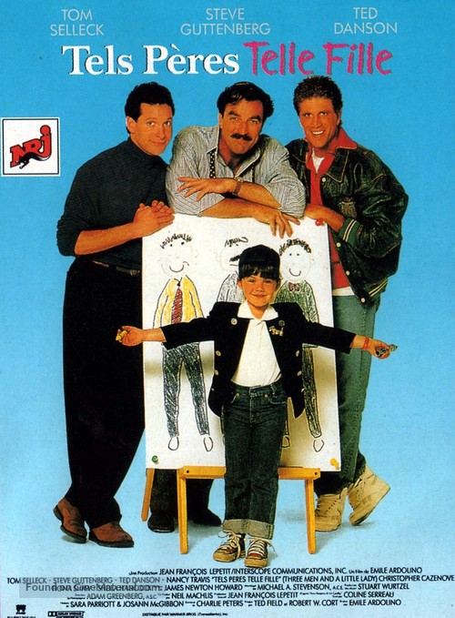3 Men and a Little Lady - French Movie Poster