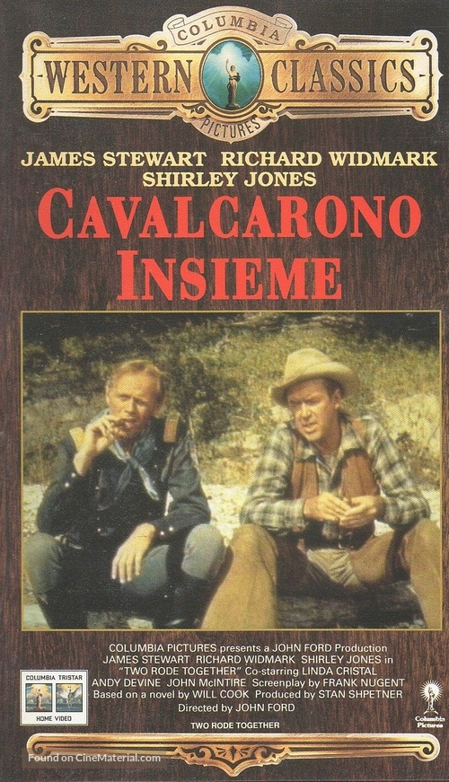 Two Rode Together - Italian VHS movie cover