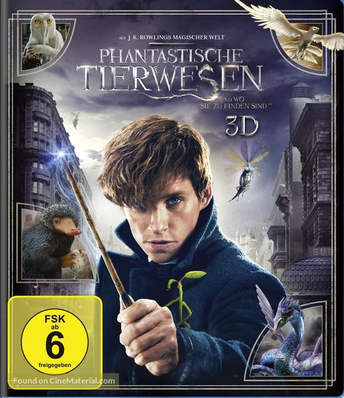 Fantastic Beasts and Where to Find Them - German Blu-Ray movie cover