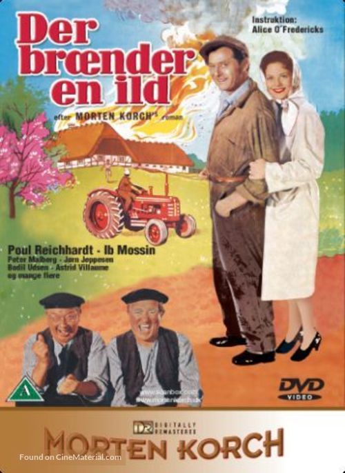 Der br&aelig;nder en ild - Danish DVD movie cover