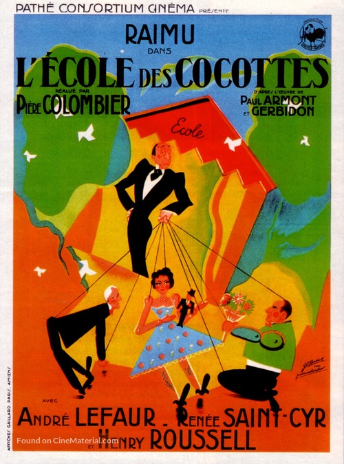 L&#039;&eacute;cole des cocottes - French Movie Poster