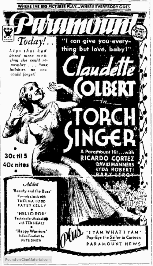 Torch Singer - Movie Poster