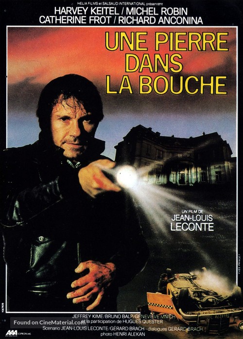 Une pierre dans la bouche - French Movie Poster