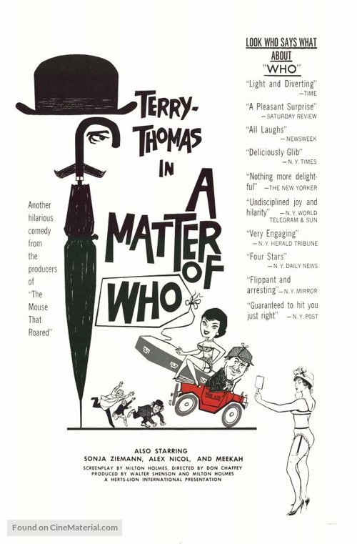 A Matter of WHO - Movie Poster