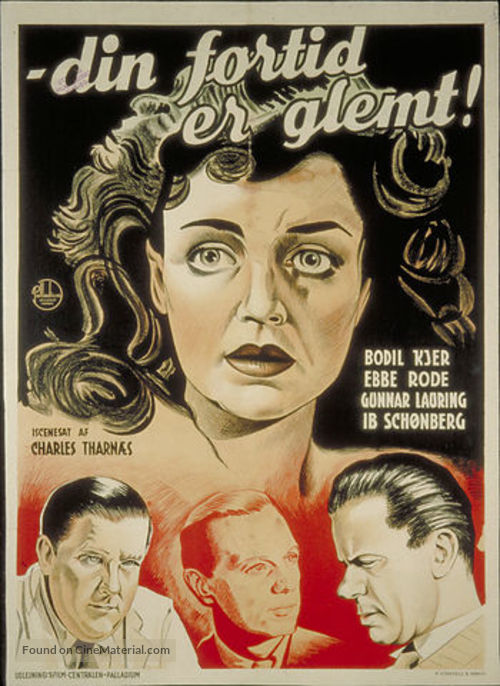 Din fortid er glemt - Danish Movie Poster