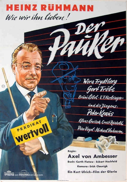 Der Pauker - German Movie Poster