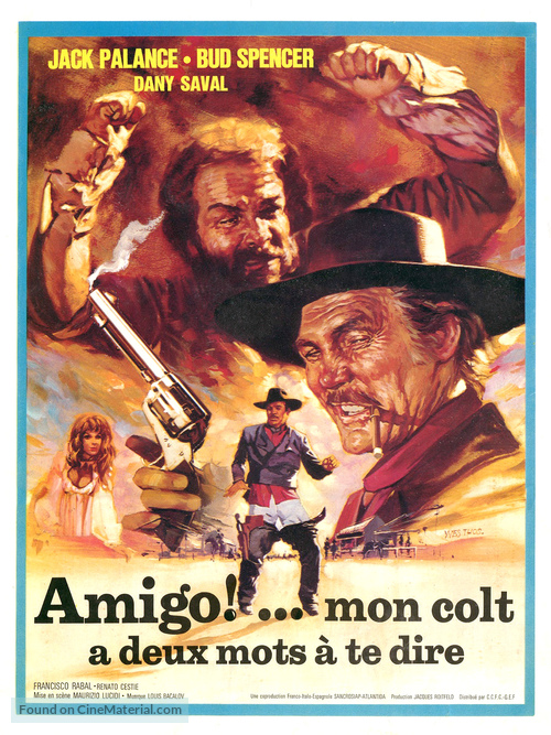 Si pu&ograve; fare... amigo - French Movie Poster